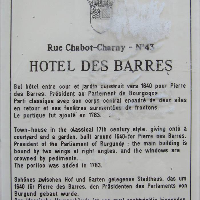 Photo de Hôtel des Barres à Dijon